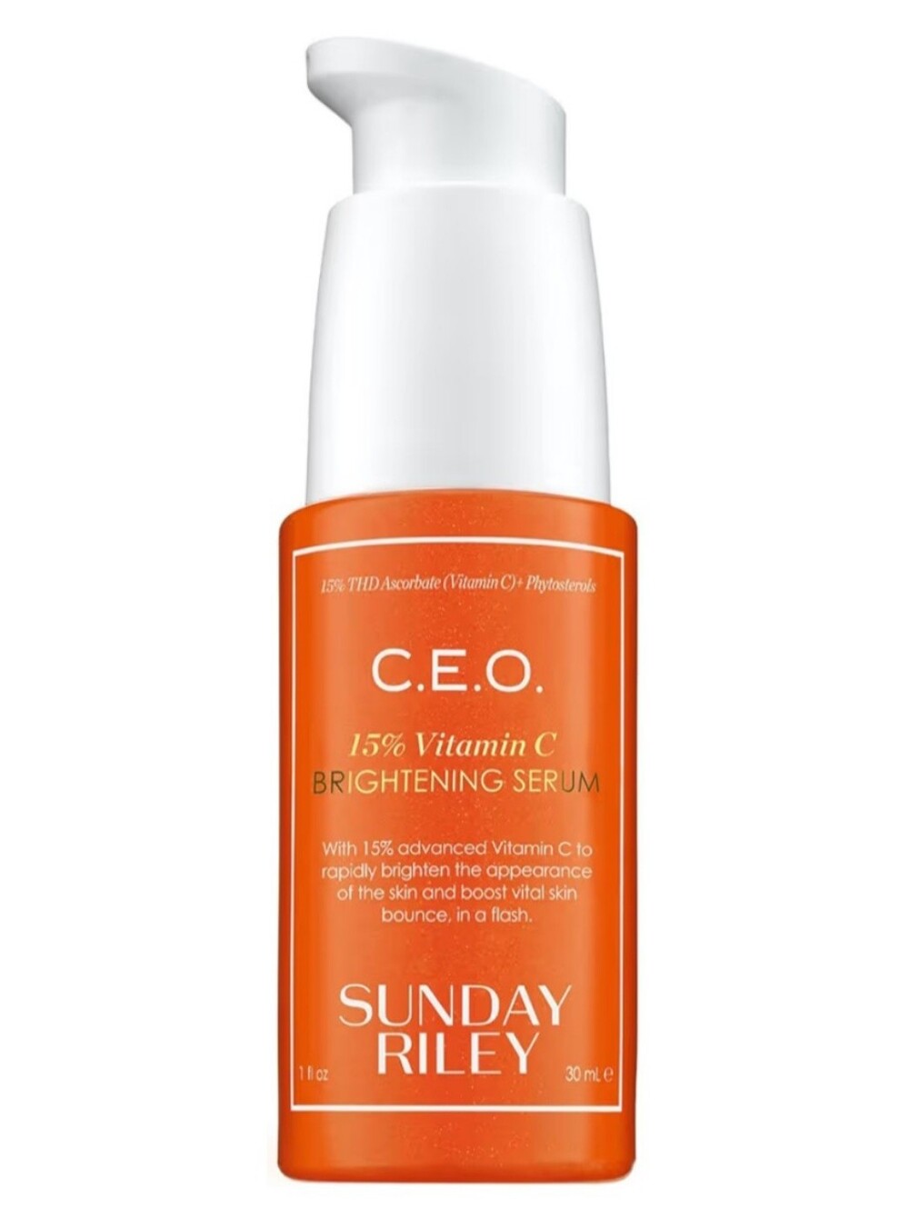 C.E.O Sunday Riley Vitamin C Brightening Serum - Orange & White